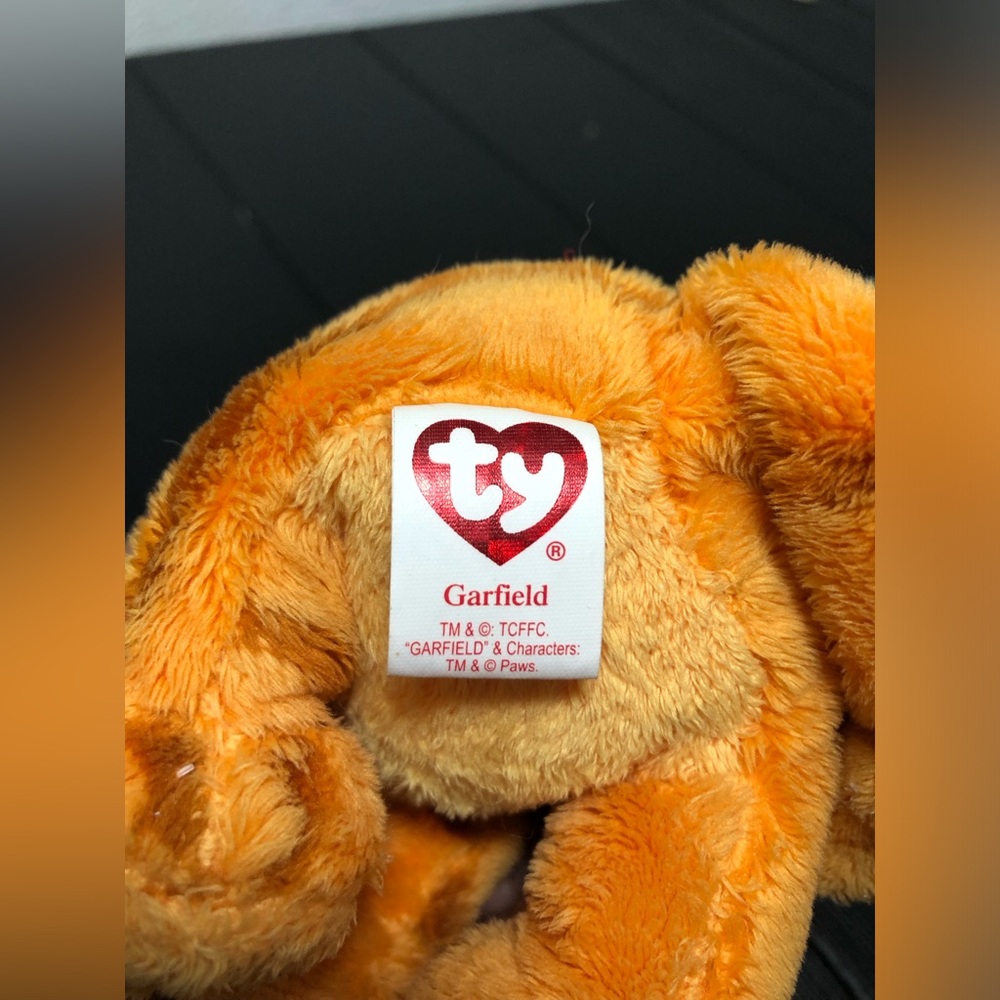 Ty Orange Plush Cat Toy - Soft Collectible Stuffed Animal - Picture 9 of 11